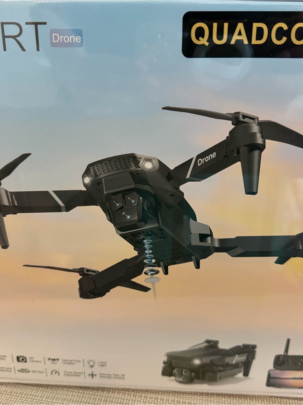 Black Quadcopter Drone with Camera - Drone